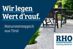 RHO Coating Systems - Natursteinteppiche -   Ihr Oberflächenspezialist für Tirol & Bayern