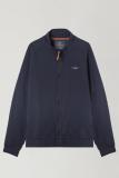 Marineblaue Sweatshirtjacke aus Stretchgewebe Aeronautica Militare