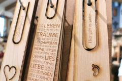 Lesezeichen aus Holz