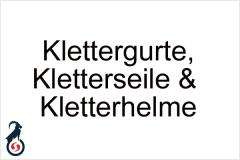 Klettergurte / Kletterseile & Kletterhelme