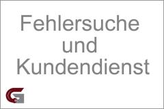 Fehlersuche und Kundendienst