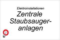 ELEKTROINSTALLATIONEN Zentrale Staubsaugeranlagen