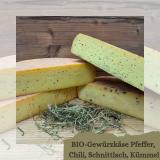 BIO-Gewürzkäse Pfeffer, Chili, Schnittlauch, Kümmel