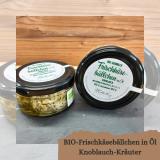 BIO-Frischkäsebällchen in ÖL Knoblauch-Kräuter