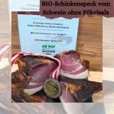 Bio Schinkenspeck vom Schwein ohne Pökelsalz