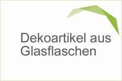 Dekorationen aus Glasflaschen